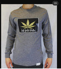 Gray Marijuana Leaf Longsleeve