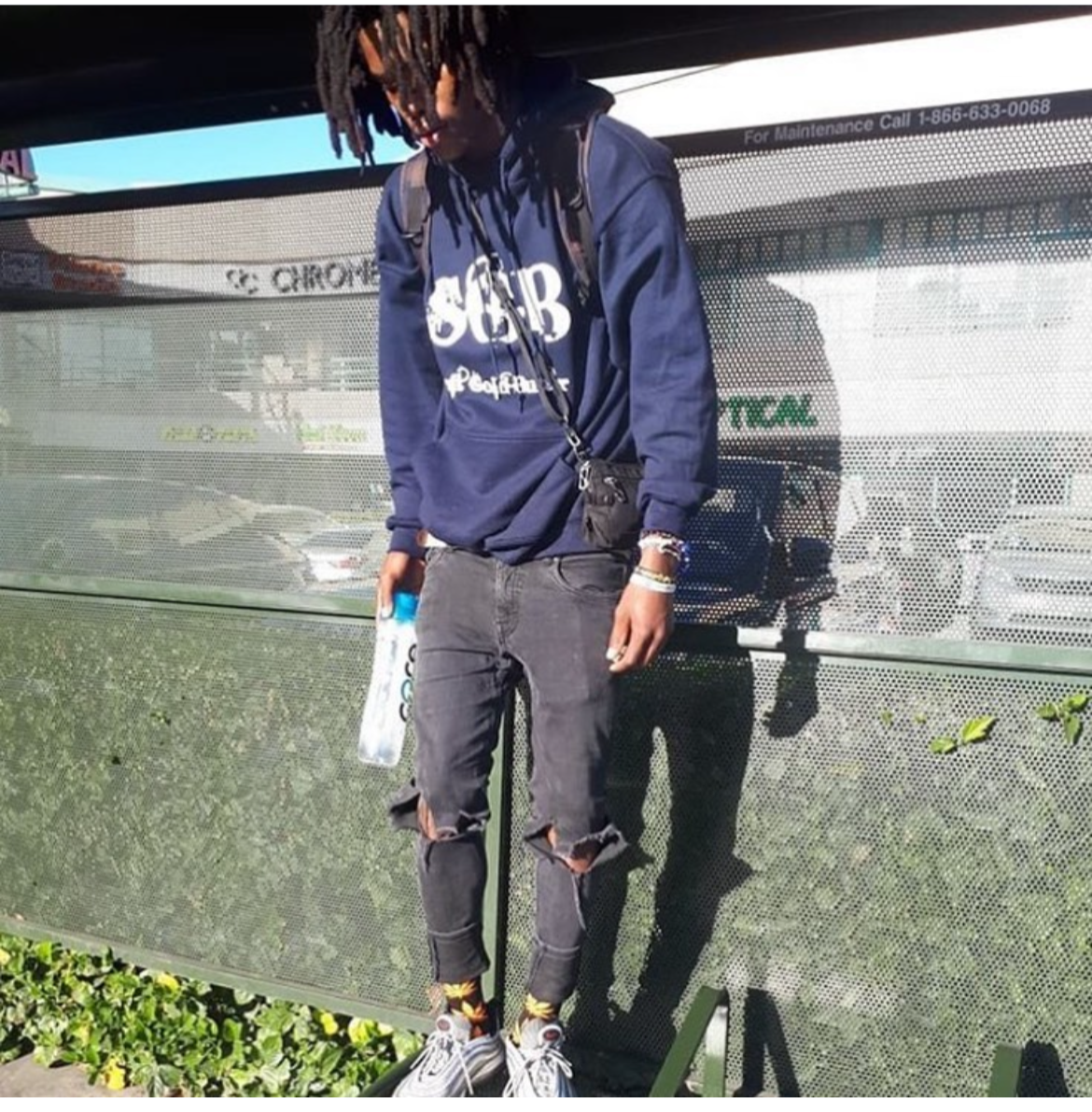 Navy Sgb hoodie